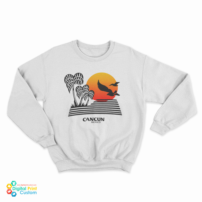 Cancun Mexico Beach Retro Sweatshirt