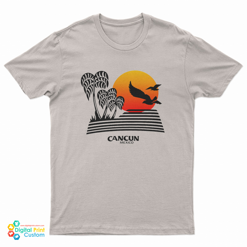 Cancun Mexico Beach Retro T-Shirt