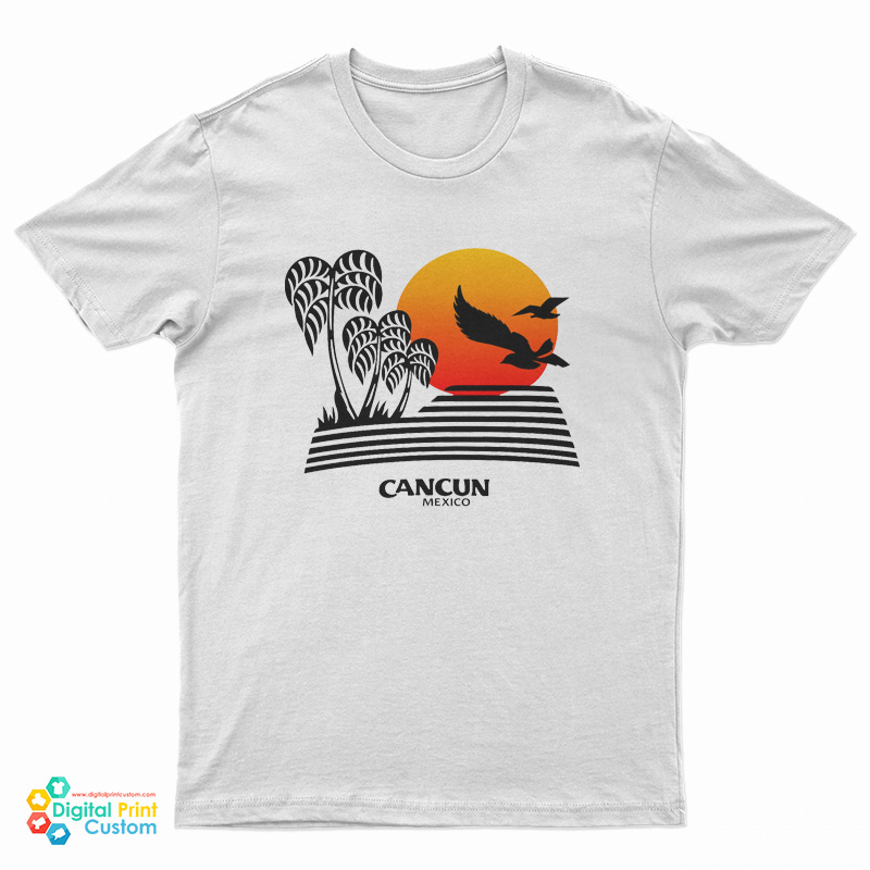 Cancun Mexico Beach Retro T-Shirt