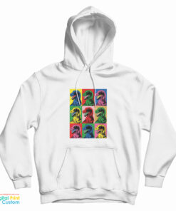 T-Rex In Warhol Style Hoodie
