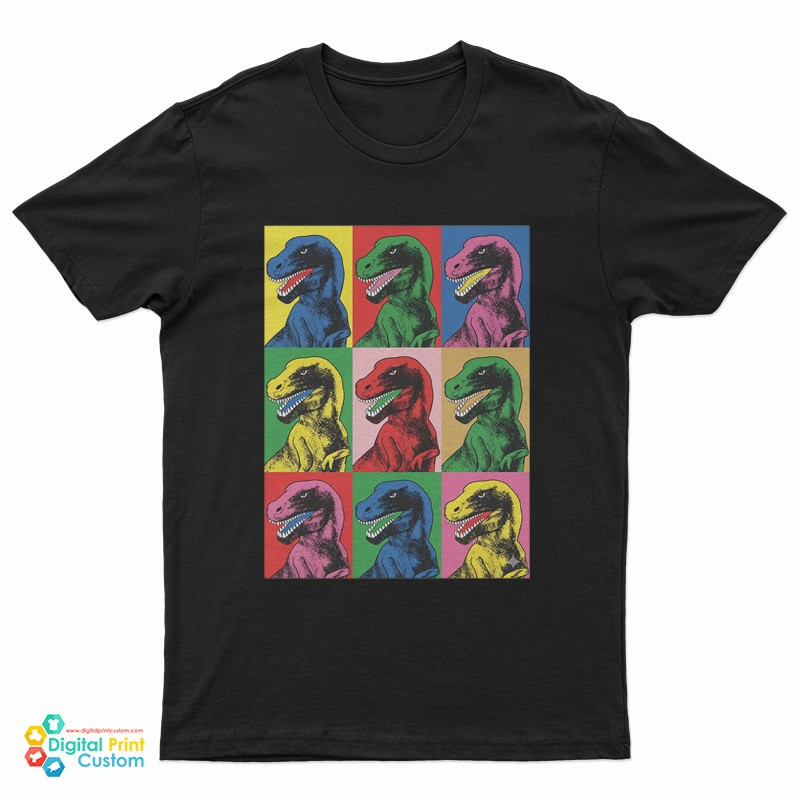 T-Rex In Warhol Style T-Shirt
