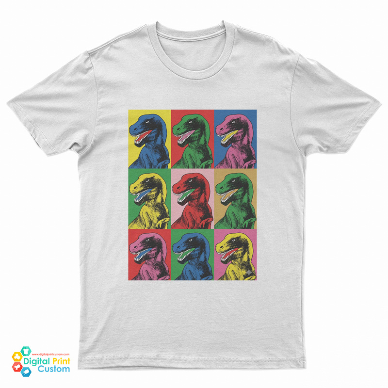 T-Rex In Warhol Style T-Shirt