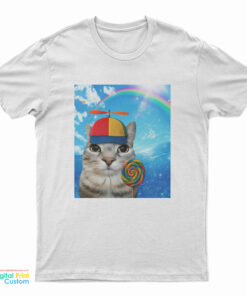 Happy Cat Dreamcore Brainrot Meme T-Shirt