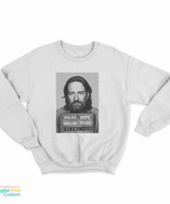 Wille Nelson Mug Shot 1974 Sweatshirt