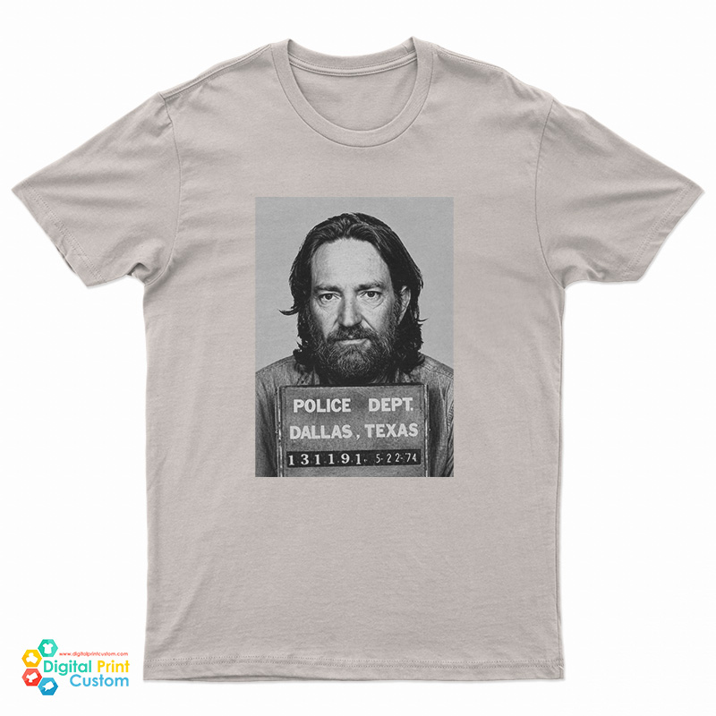 Wille Nelson Mug Shot 1974 T-Shirt