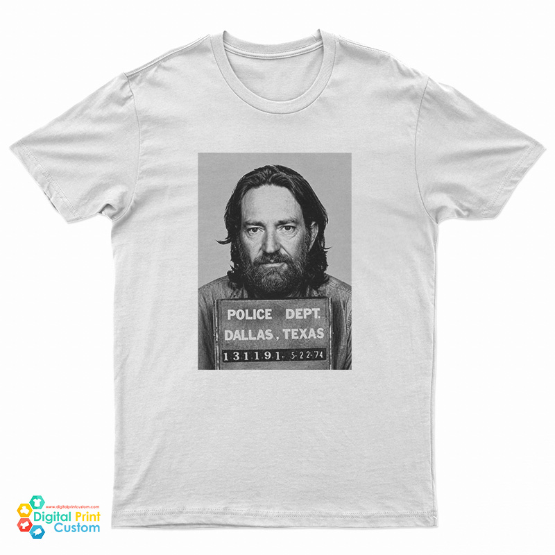Wille Nelson Mug Shot 1974 T-Shirt