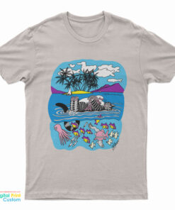 Vintage B. Kliban Crazy Cat Double Sided T-Shirt