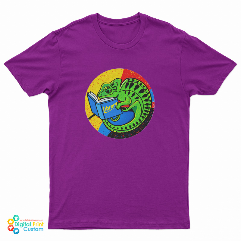 Chameleon at the Library T-Shirt