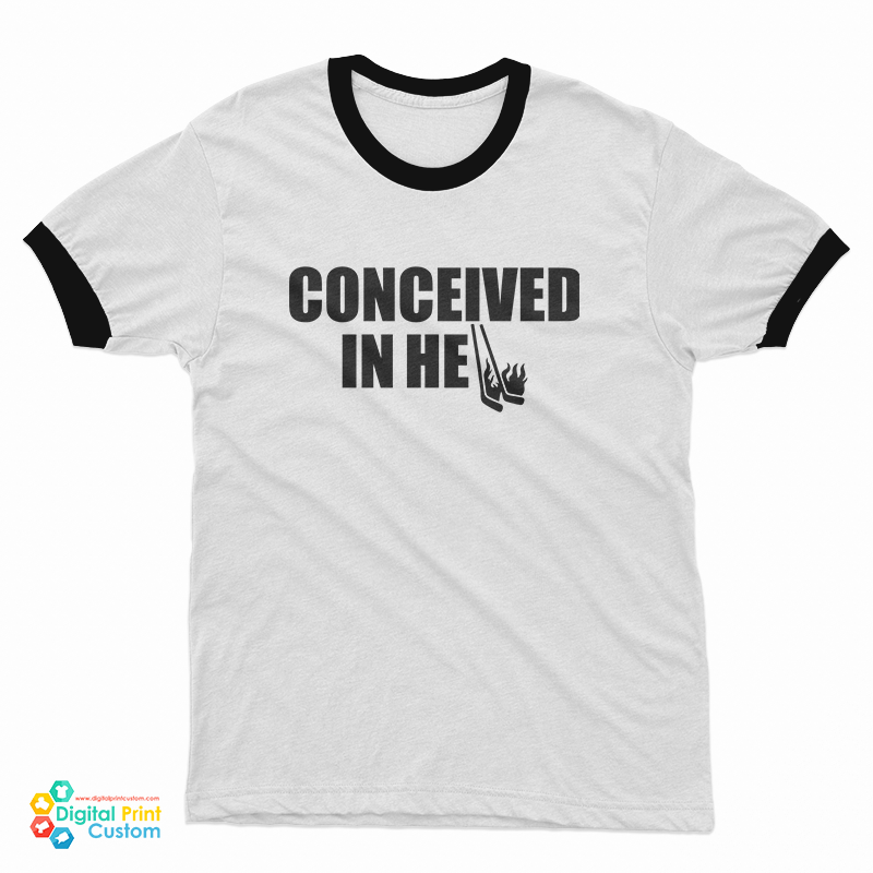Conceived In Hell Ringer T-Shirt