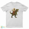 Jesus Riding A Dinosaur T-Shirt