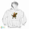 Jesus Riding A Dinosaur Hoodie