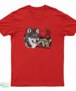 Retro Wolf Nature T-Shirt