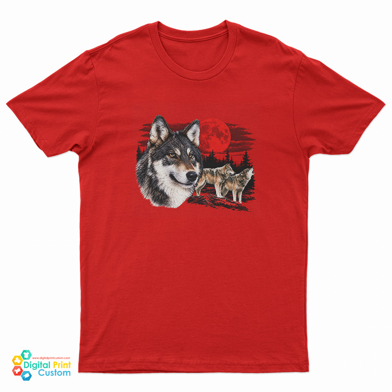 Retro Wolf Nature T-Shirt